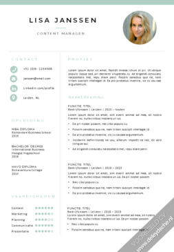 Content Manager CV Template