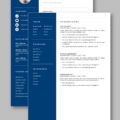 Voorbeeld CV Template 15 tweede pagina