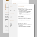 Voorbeeld CV Template tweede pagina