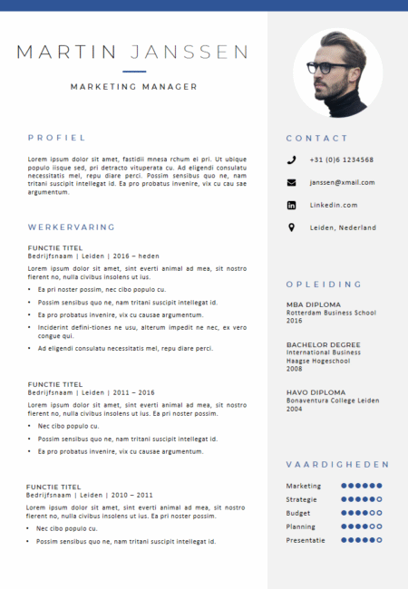 Zakelijk CV Template