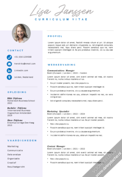Modern CV Template voor Word